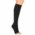 Compression Socks Zip-Up Open Toe 20–30 mmHg Graduated Compression