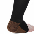 Compression Socks Zip-Up Open Toe 20–30 mmHg Graduated Compression