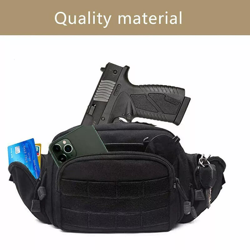 Concealed Carry Waist Pack Quick-Access Holster & MOLLE