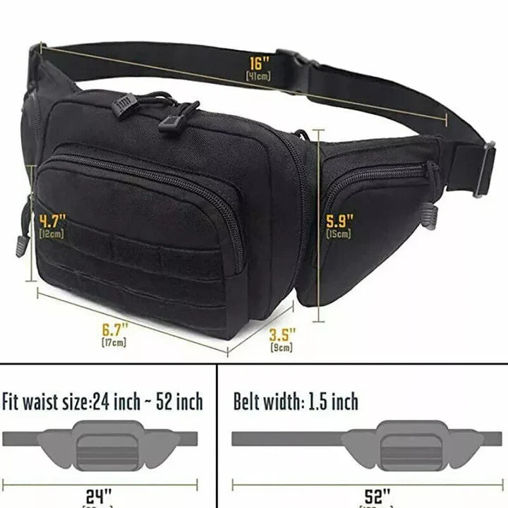 Concealed Carry Waist Pack Quick-Access Holster & MOLLE