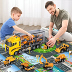 Construction Toy Set Vehicles & Tools Non-Toxic Plastic