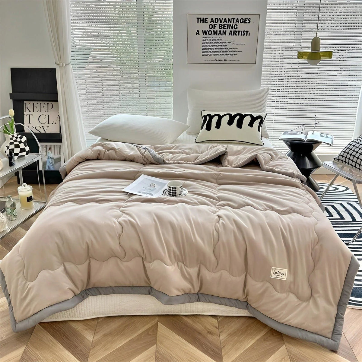 Cooling Comforter Lightweight Breathable Machine Washable