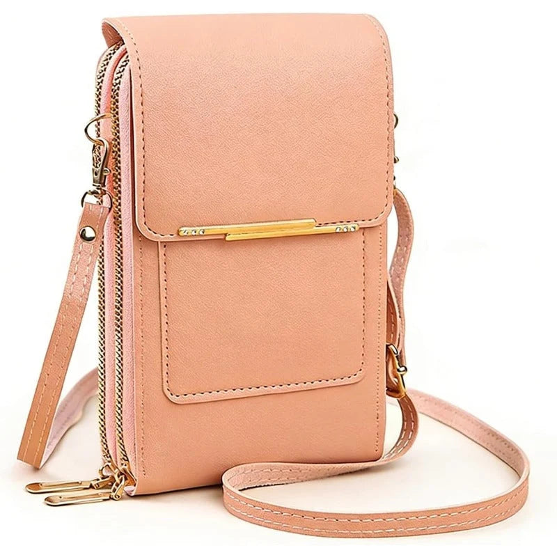 Crossbody Phone Bag RFID Blocking & Waterproof Touchscreen Window