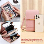 Crossbody Phone Bag RFID Blocking & Waterproof Touchscreen Window