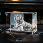 Crystal Photo Block Laser Engraved 2D 3D Illuminated Base
