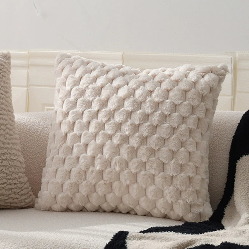 Cuddle Pillow Teddy Fur Polyester Fill Machine Washable