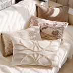 Cushion Cover Polyester Leaf Pattern 45x45cm