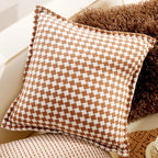 Cushion Cover Polyester Leaf Pattern 45x45cm