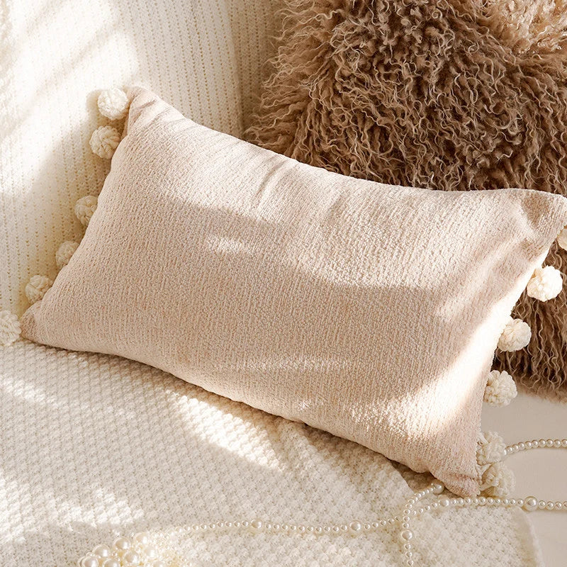 Cushion Cover Polyester Leaf Pattern 45x45cm
