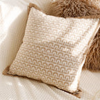 Cushion Cover Polyester Leaf Pattern 45x45cm