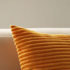 Cushion Cover Ribbed Microvelour Concealed Zipper