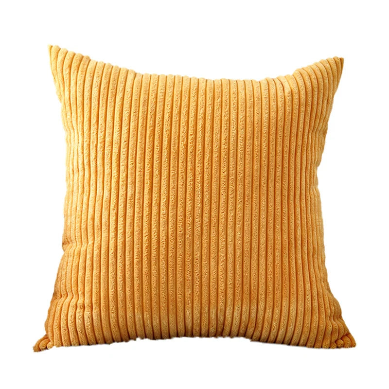 Cushion Cover Ribbed Microvelour Concealed Zipper