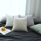 Cushion Cover Tufted Geometric Cotton-Linen Machine Washable