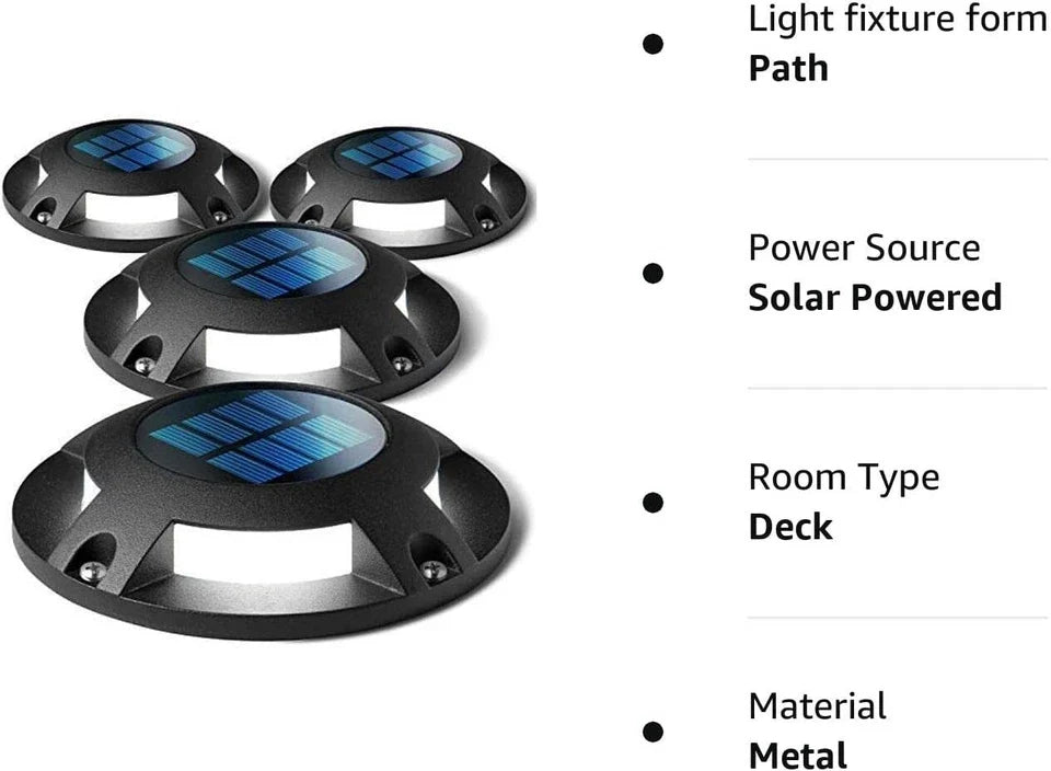 Deck Light Solar Automatic Dusk Vehicle Rated