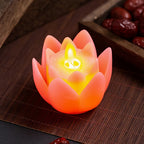 Decorative Candle Lotus Flower LED Battery Operated