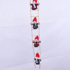 Decorative Ladder Handcrafted Christmas Figures Hanging Loop