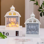 Decorative Lantern Built-In Warm LED Lightweight Plastic