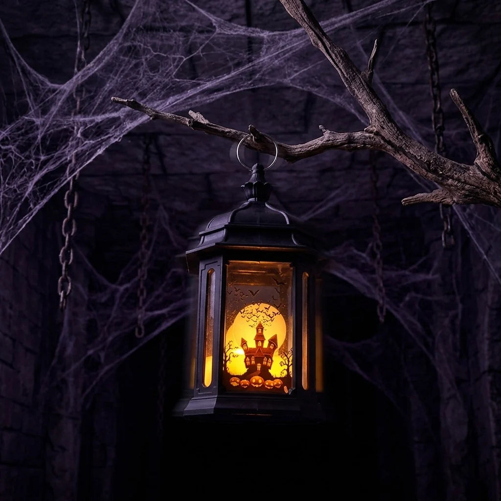Decorative Lantern Metal Cutout Tea Light & LED Compatible