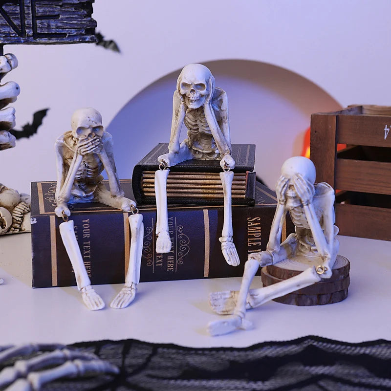 Decorative Skeleton Figure Realistic Bone Detail 20cm