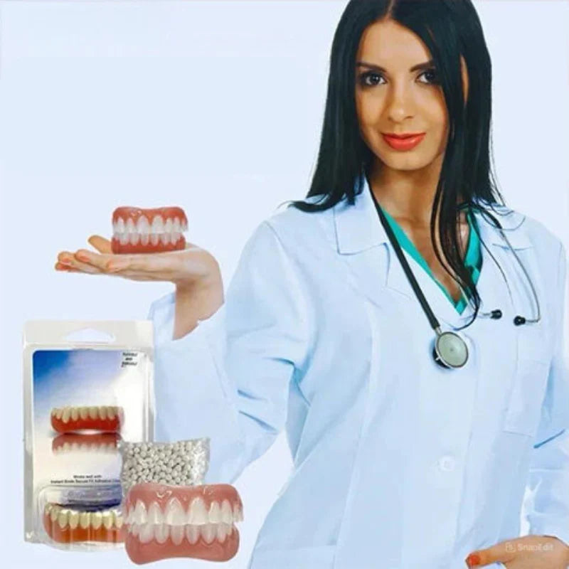 Denture Set Removable Biocompatible Natural-Looking