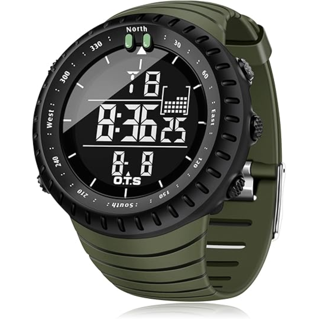Digital Sports Watch Waterproof LED Backlight Shock-Resistant