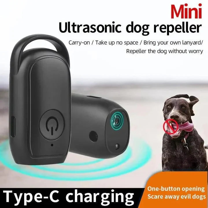 Dog Bark Repeller Ultrasonic Pocket-Sized Single-Button