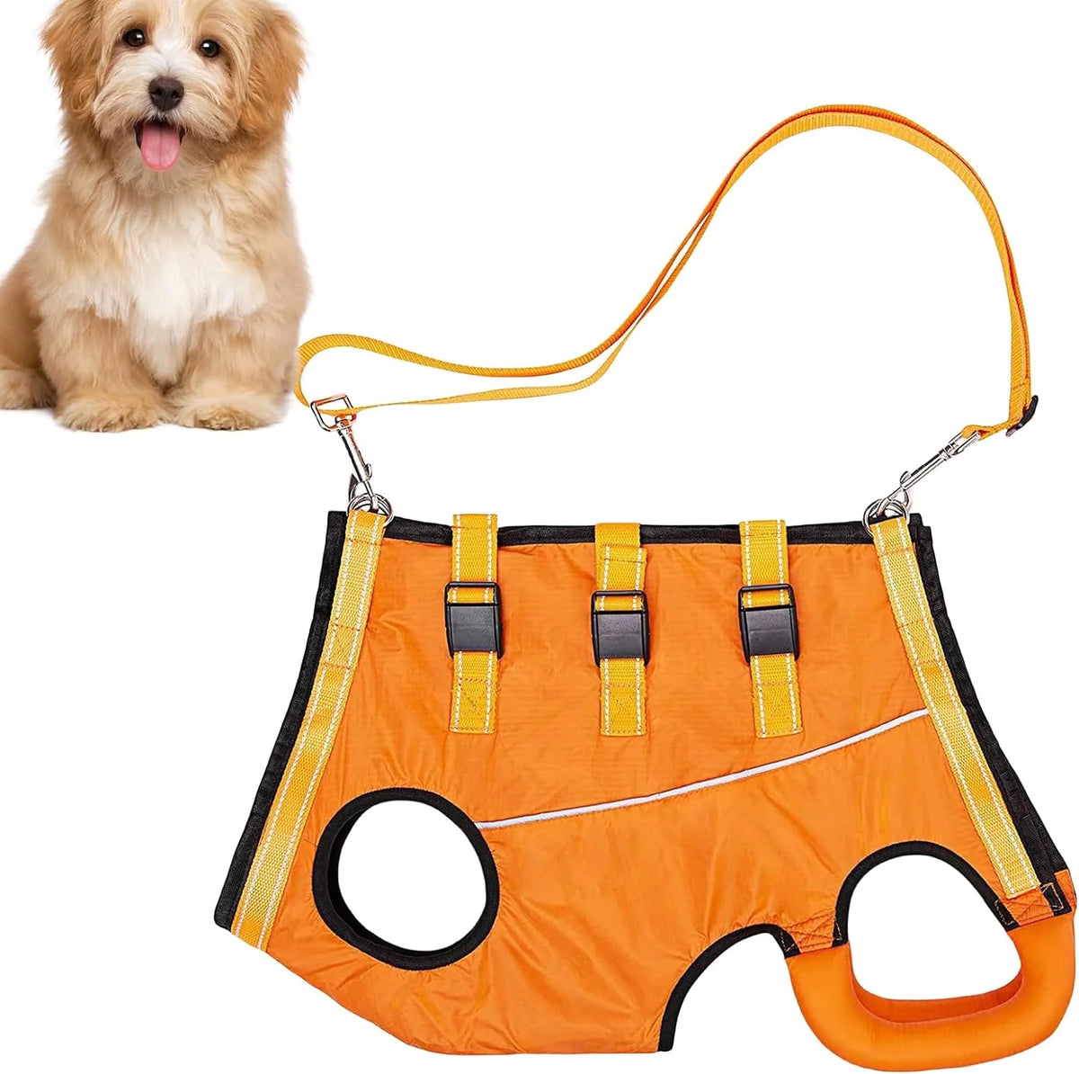 Dog Rehabilitation Harness Adjustable Breathable Mesh Hind Leg Support