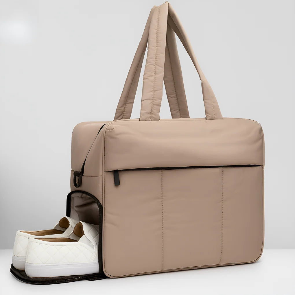 Duffle Bag Quilted Polyester Foldable Fits Overhead Bins