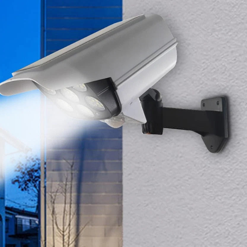 Dummy Security Camera Solar-Powered & Motion-Activated Weather-Resistant