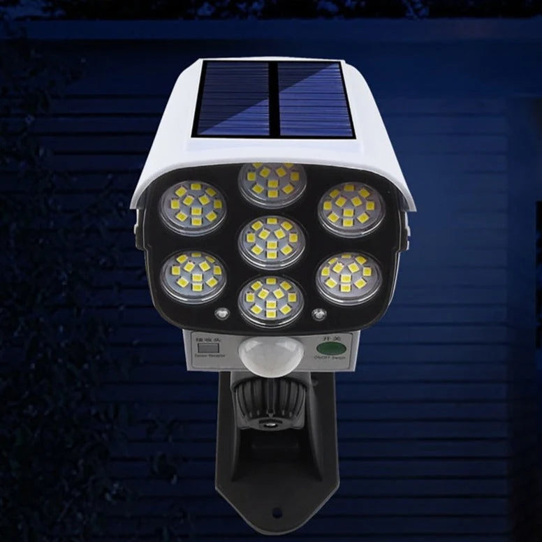 Dummy Security Camera Solar-Powered & Motion-Activated Weather-Resistant