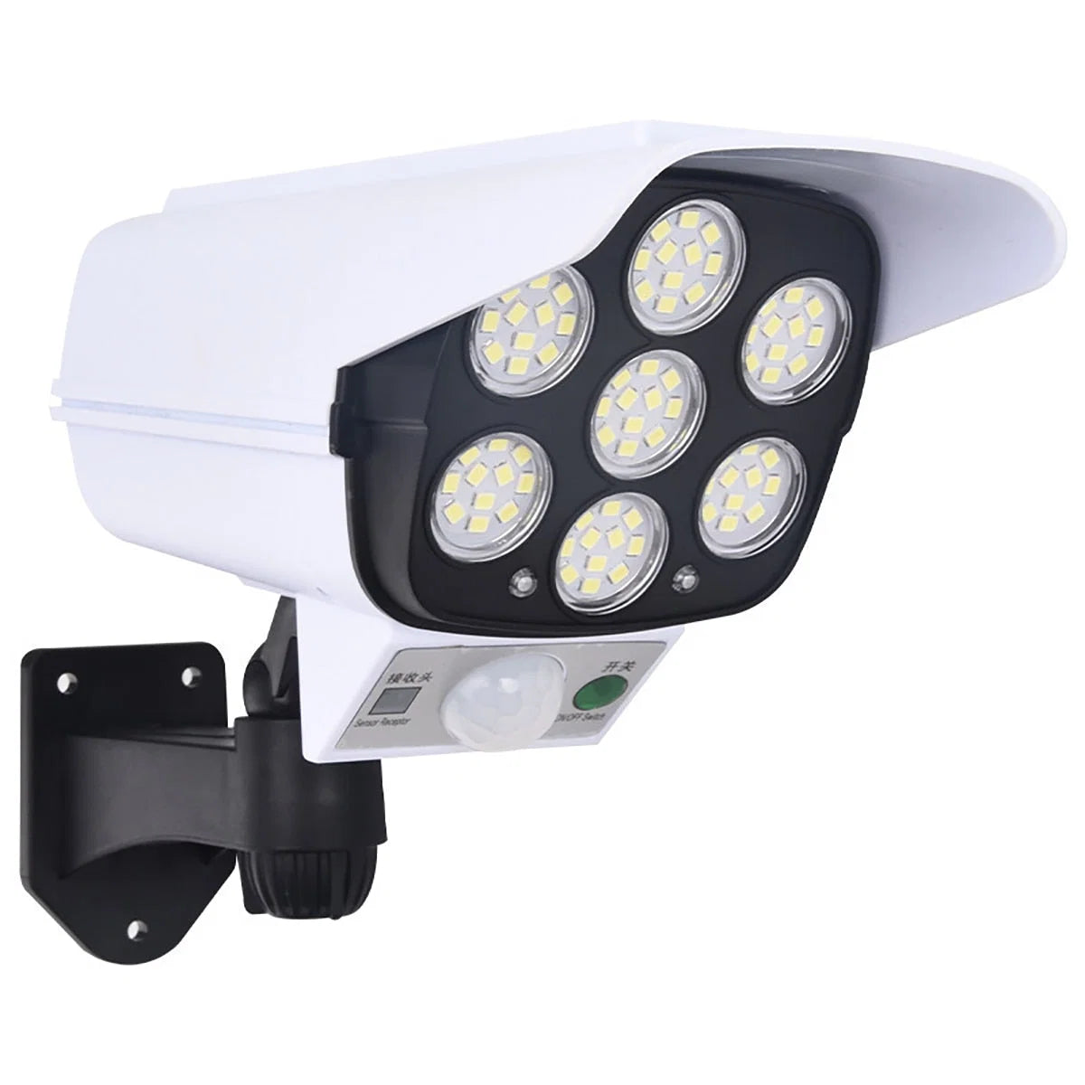 Dummy Security Camera Solar-Powered & Motion-Activated Weather-Resistant