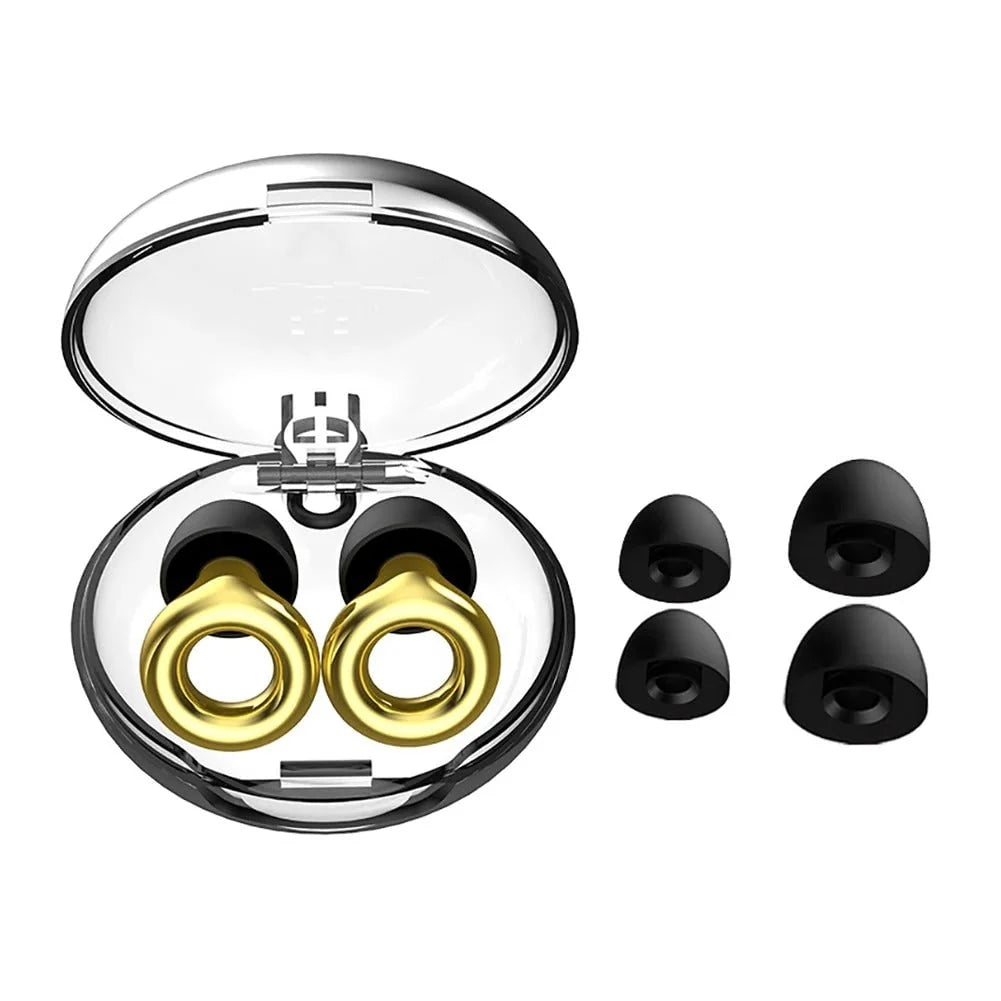 Earplugs Noise-Reducing Reusable Silicone Tips