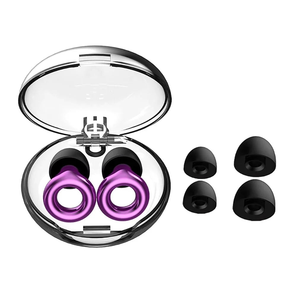 Earplugs Noise-Reducing Reusable Silicone Tips