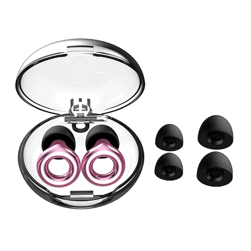 Earplugs Noise-Reducing Reusable Silicone Tips