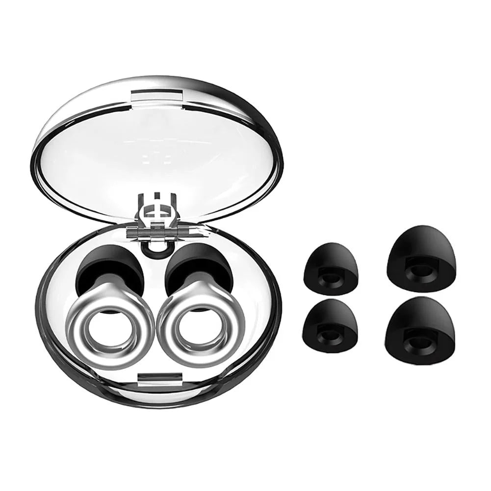 Earplugs Noise-Reducing Reusable Silicone Tips