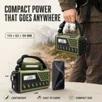 Emergency Radio Hand Crank Solar Charging 10000mAh Power Bank