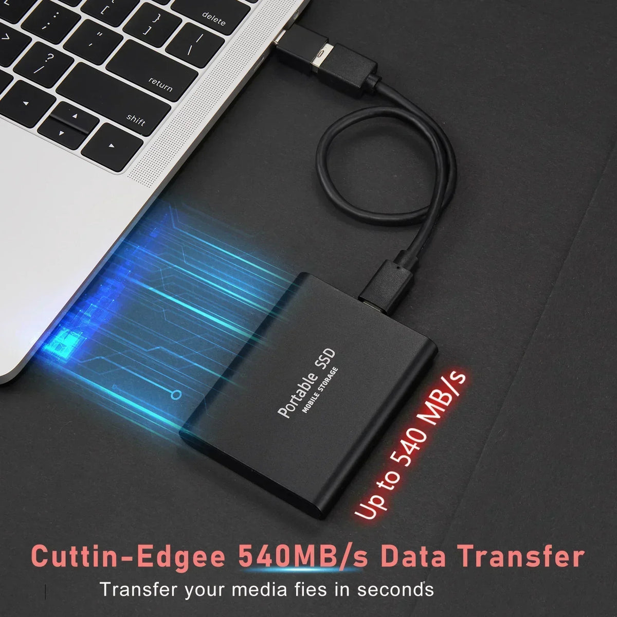 External SSD USB-C 3.1 Shockproof Compact