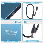 External SSD USB-C 3.1 Shockproof Compact