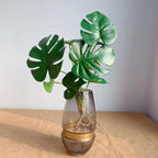 Faux Monstera Plant Realistic Split-Leaf Low-Maintenance