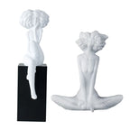 Figurative Sculpture Modern Resin Compact