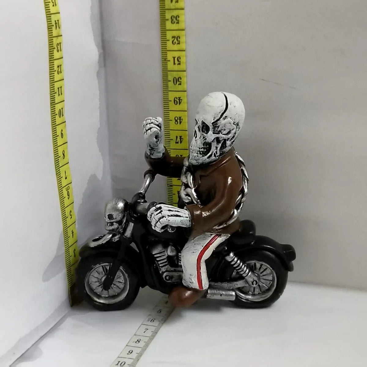 Figurine Ghost On Motorcycle Durable Compact Desk Decor
