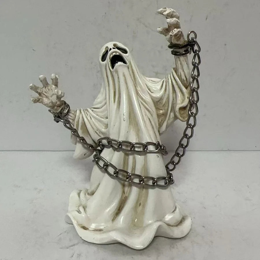 Figurine Ghost On Motorcycle Durable Compact Desk Decor