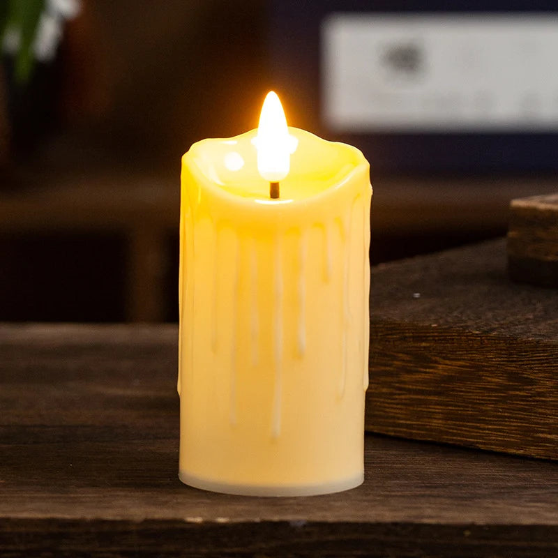 Flameless Candle Realistic Wax Flickering LED & Battery Operated
