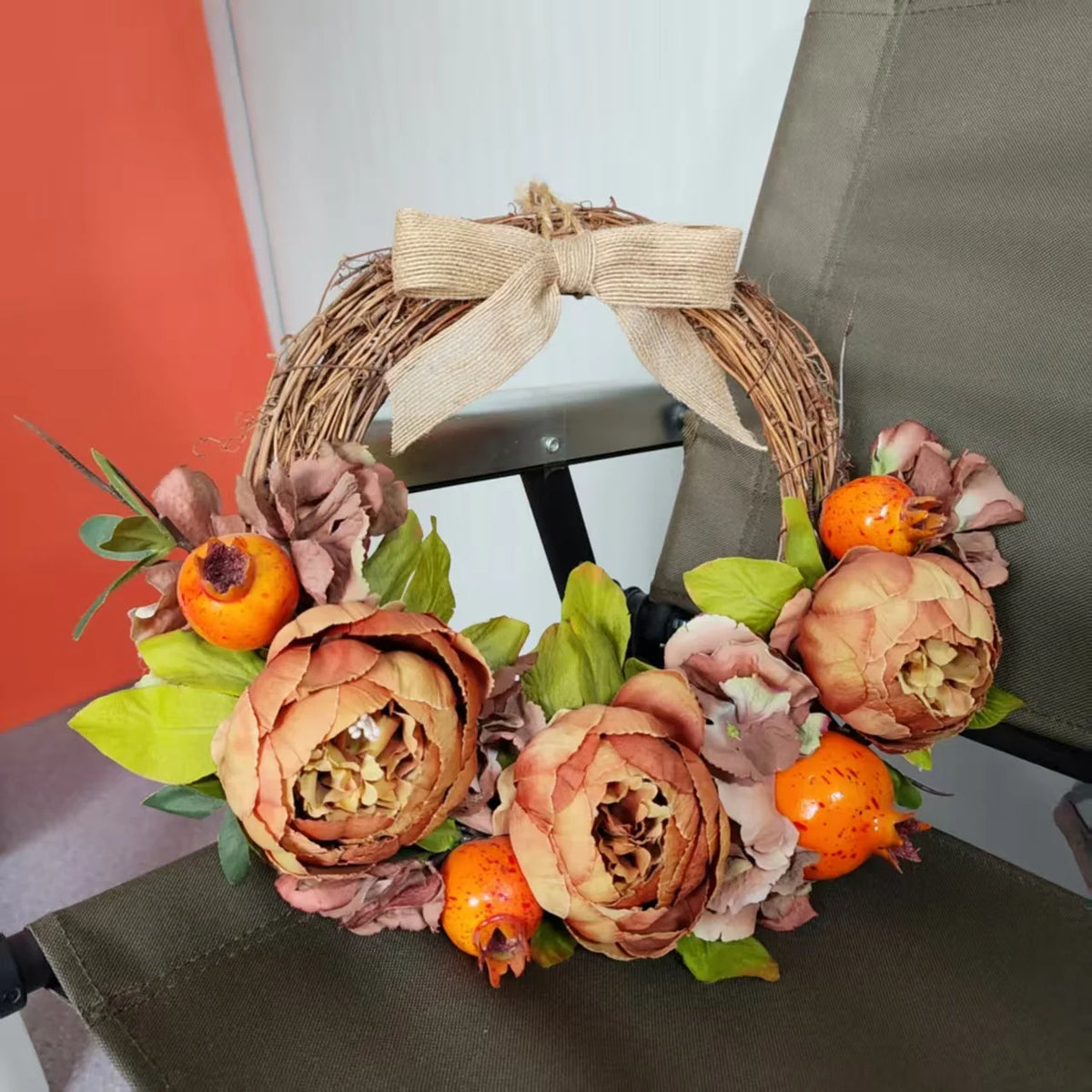 Floral Wreath Rustic Lifelike Door & Wall