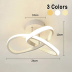 Flush Mount Ceiling Light Integrated LED Geometric Rings