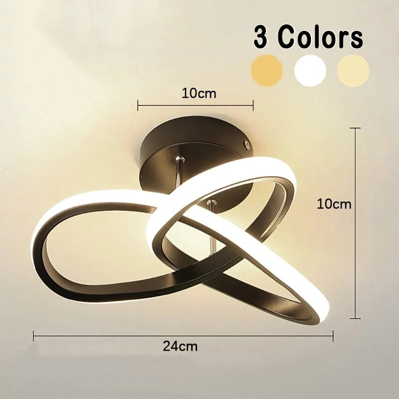 Flush Mount Ceiling Light Integrated LED Geometric Rings