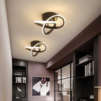 Flush Mount Ceiling Light Integrated LED Geometric Rings