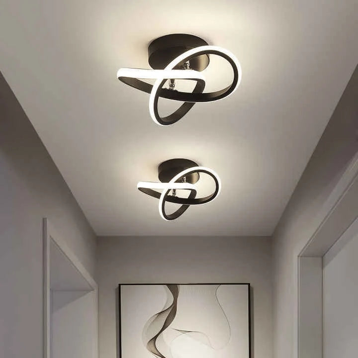 Flush Mount Ceiling Light Integrated LED Geometric Rings
