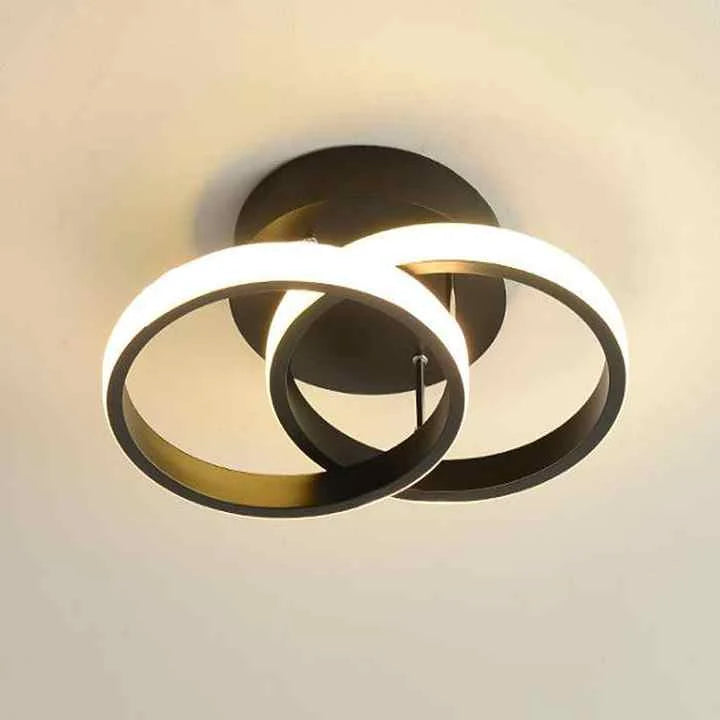 Flush Mount Ceiling Light Integrated LED Geometric Rings