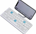 Folding Keyboard Bluetooth 4.0 3-Device Memory Rotating Dual Stands